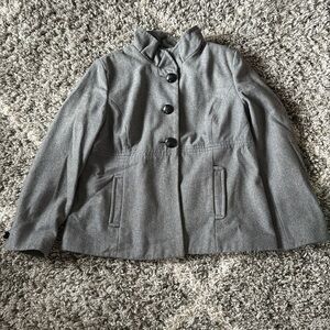 Old Navy | Gray Wool Pea Coat
